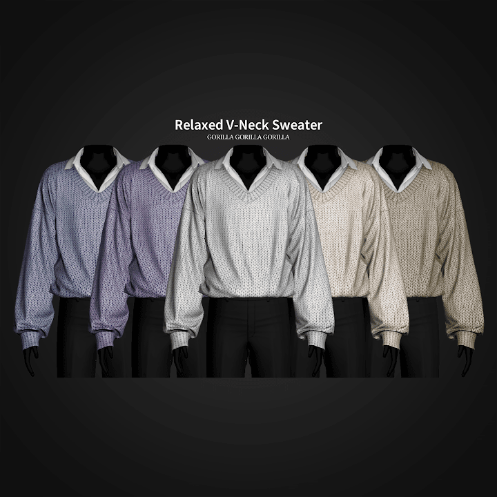 Джемпер Relaxed V-Neck Sweater